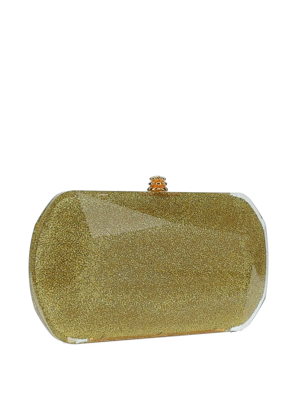 Tyler Ellis Giulia glitters clutch Goud