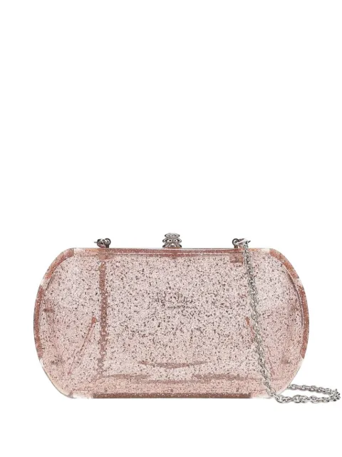 Tyler Ellis Giulia glitter-effect clutch bag