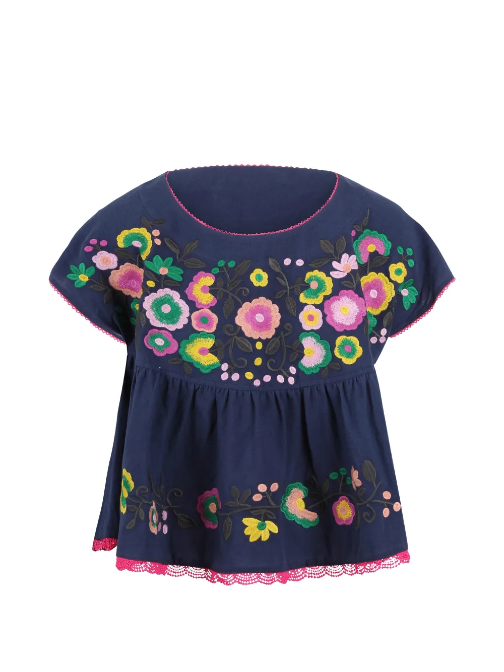 Jovonna Liora floral-embroidered top - Blu