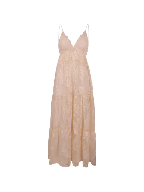 ERMANNO FIRENZE floral-lace tiered maxi dress