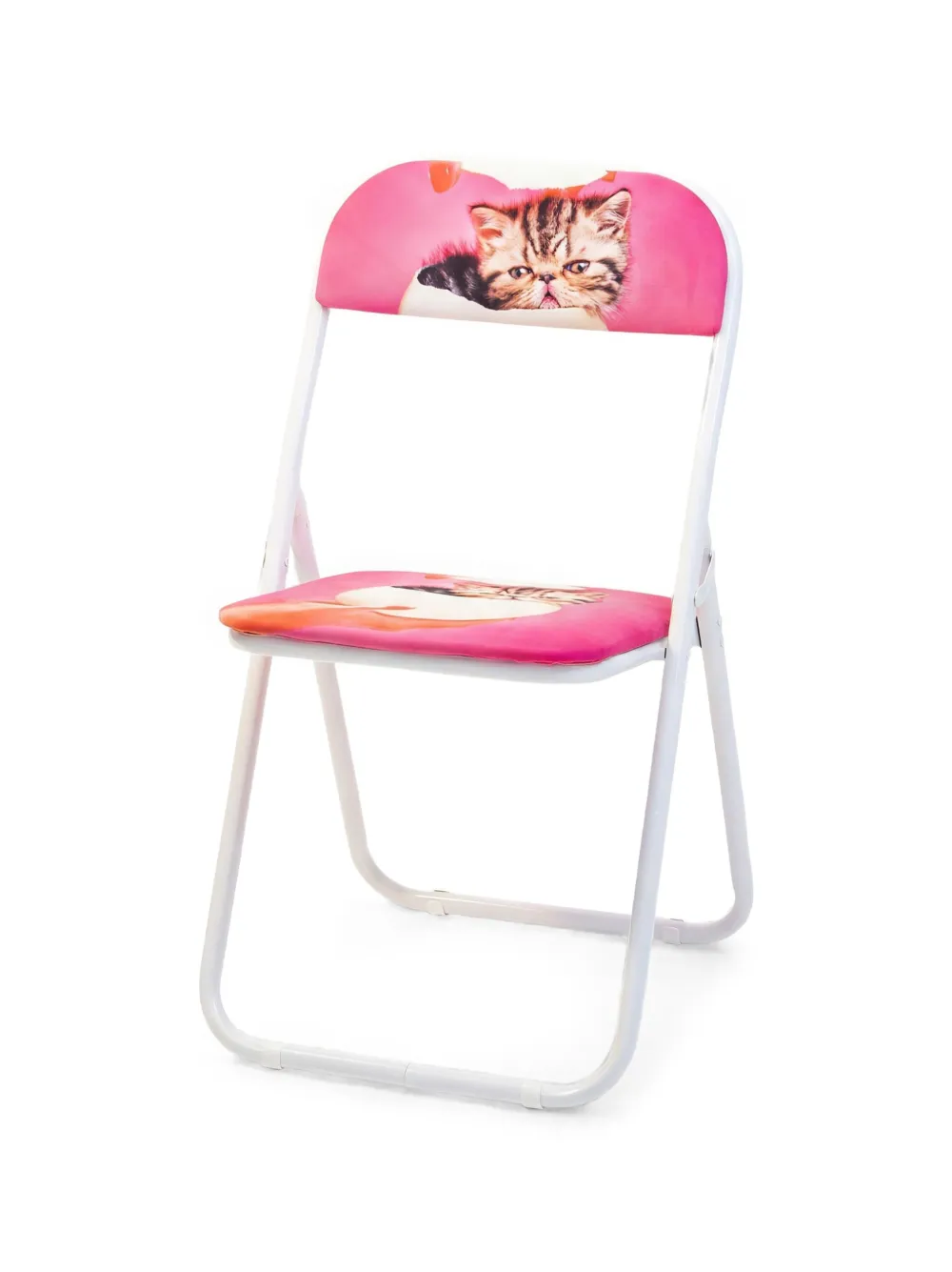 Seletti Toiletpaper Homecat Surprise folding chair - Bianco