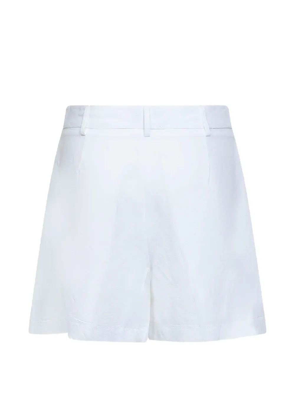 Blanca Vita Silice geplooide getailleerde shorts Wit