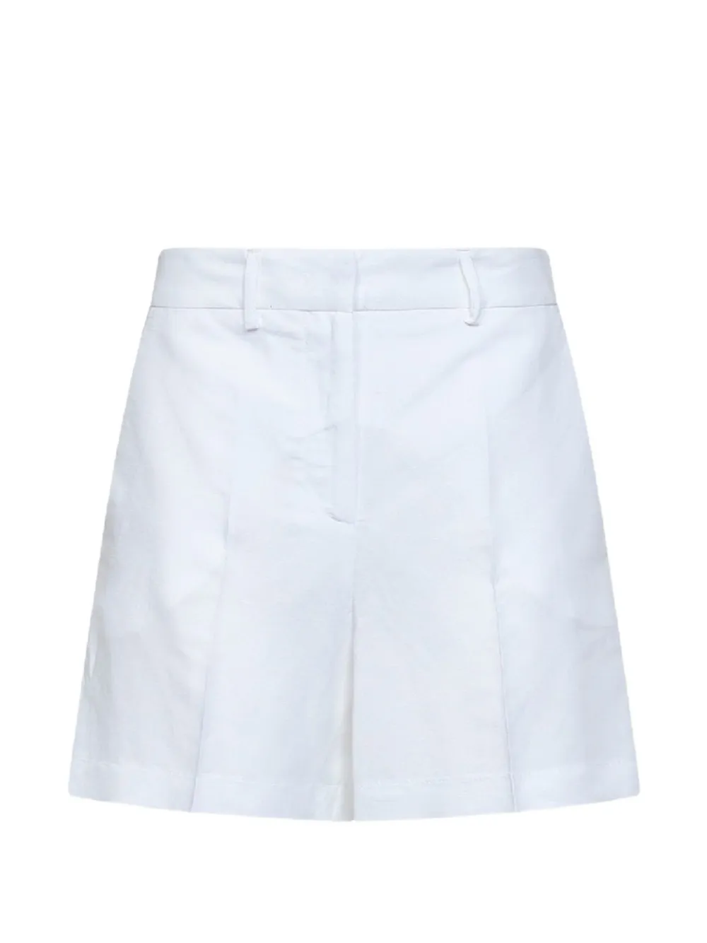 Blanca Vita Silice pressed-crease tailored shorts - Weiß