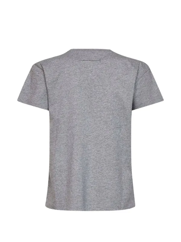 Maison Margiela Tシャツ グレー MM6 Maison Margiela logo-patch T-shirt | Grey | FARFETCH IN