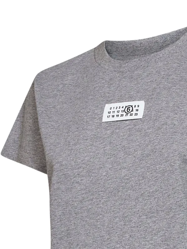 MM6 Maison Margiela ロゴ Tシャツ | グレー | FARFETCH JP