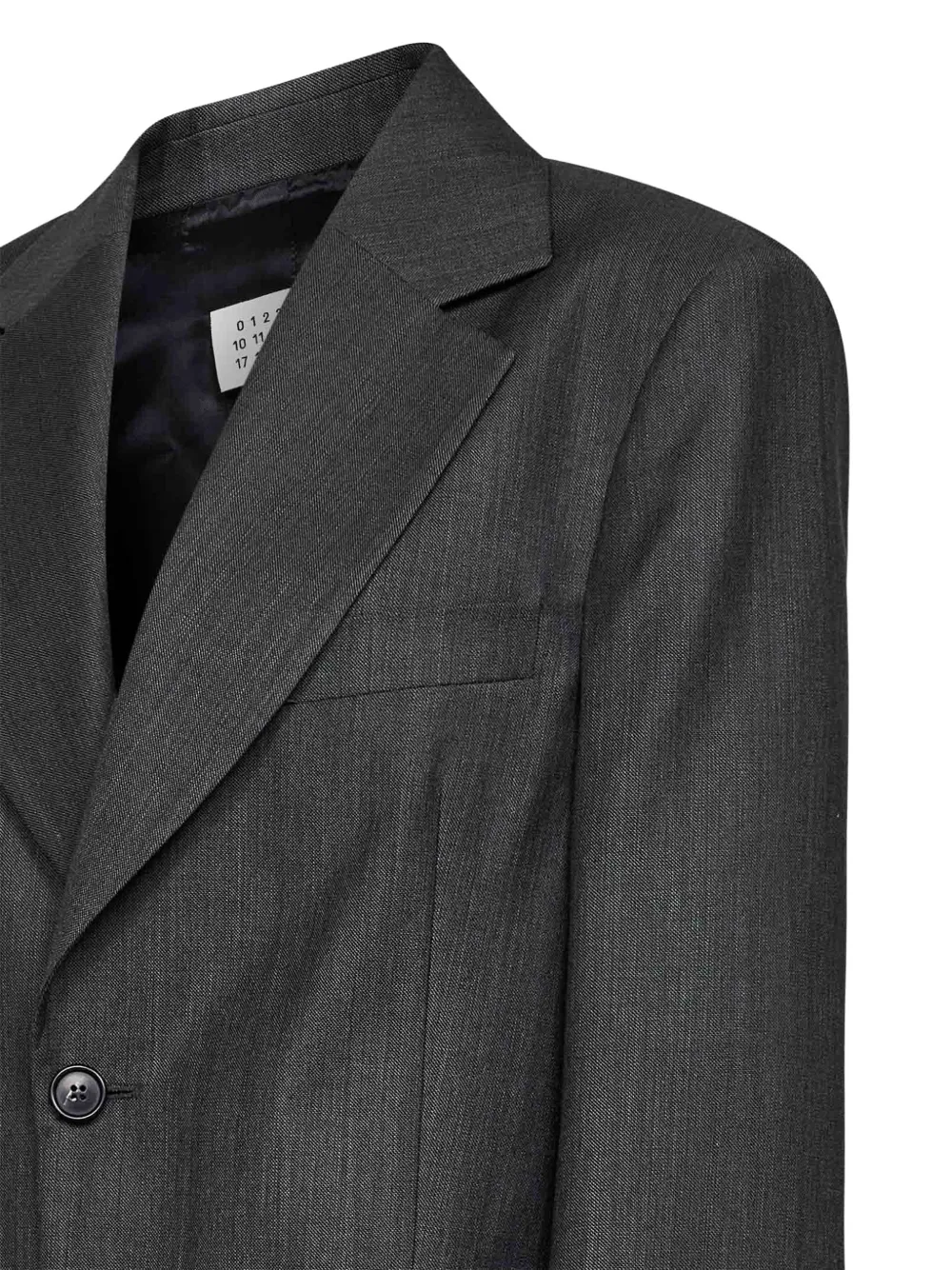 MM6 Maison Margiela Jack met enkele rij knopen Grijs