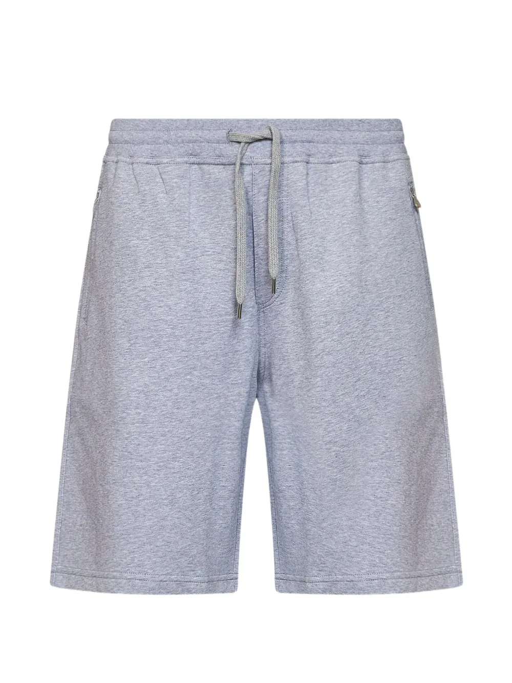 Brunello Cucinelli drawstring ribbed-waistband shorts - Grigio