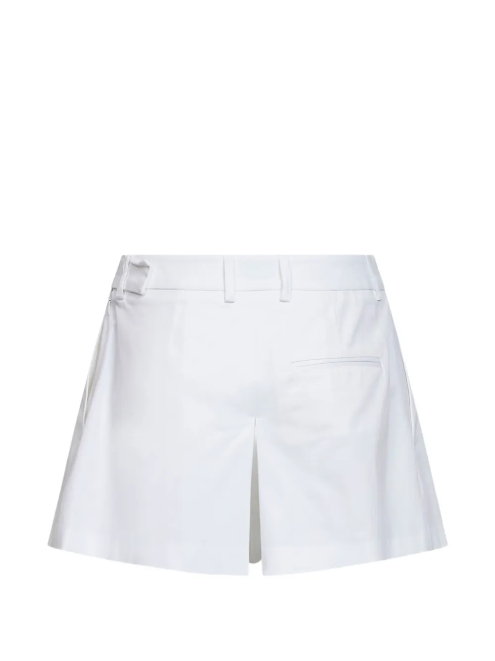 Blanca Vita Geplooide shorts met rits Wit