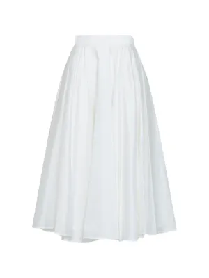 PINKO Balloon Midi Skirt | White | FARFETCH IN