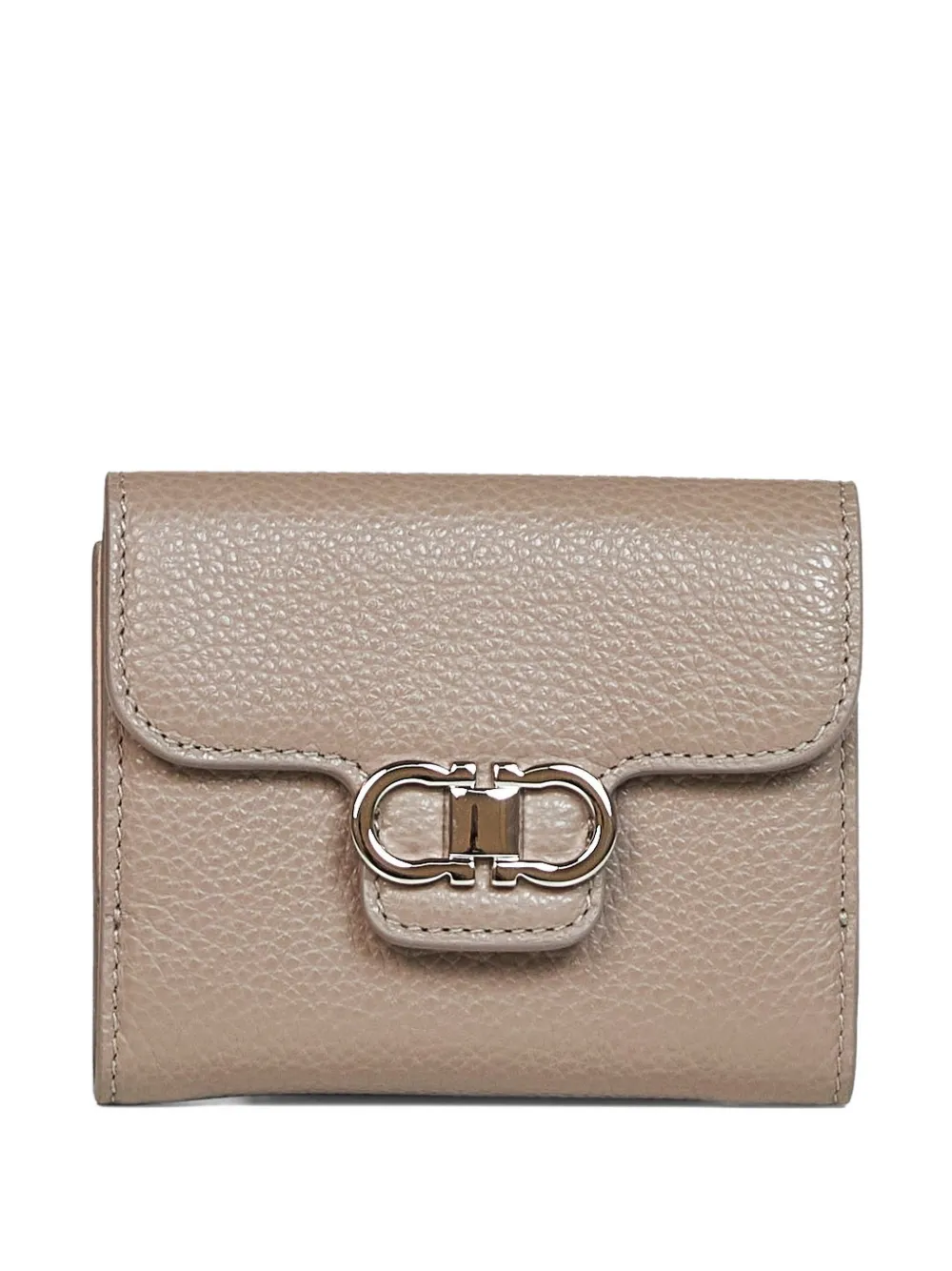 Ferragamo Gancini leather wallet - Toni neutri