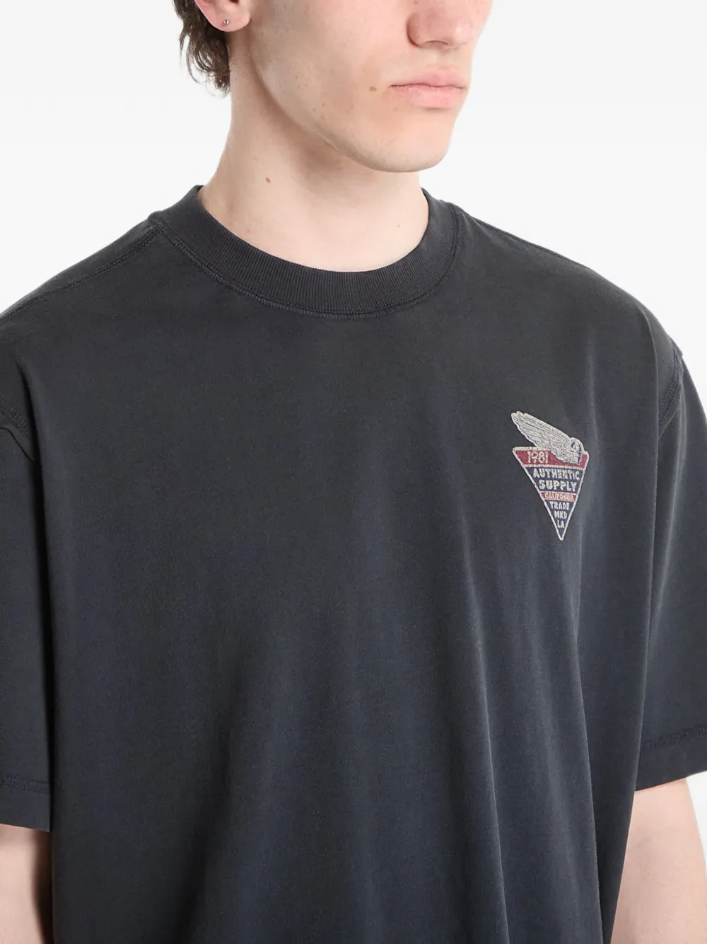 GUESS USA T-shirt met logoprint Grijs