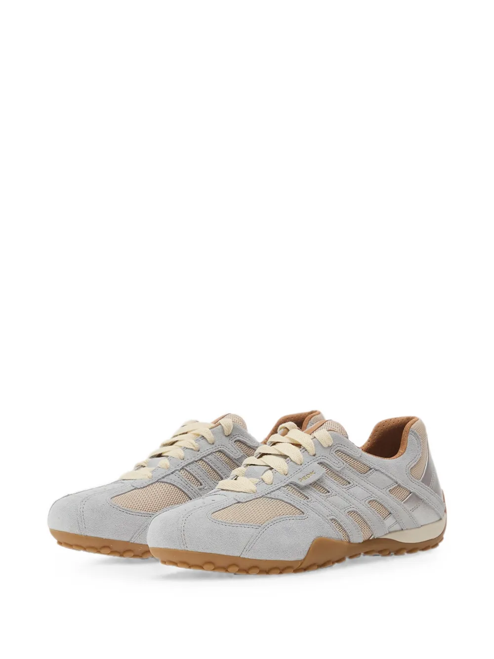 Geox Snake Original sneakers met mesh vlakken Grijs