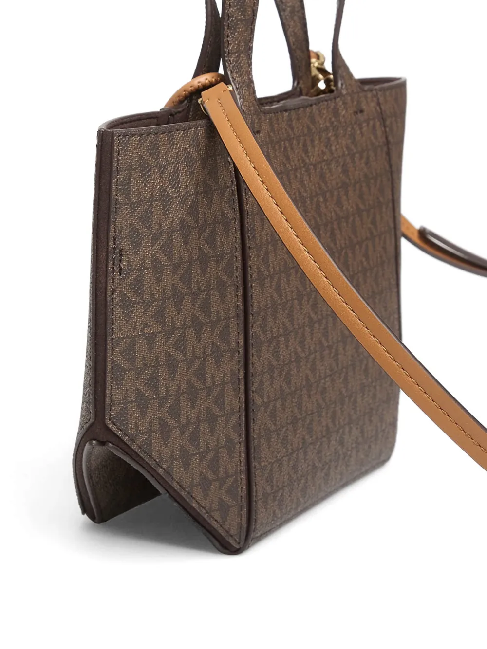 Michael Kors Shopper met monogram-patroon en logo-plakkaat Bruin