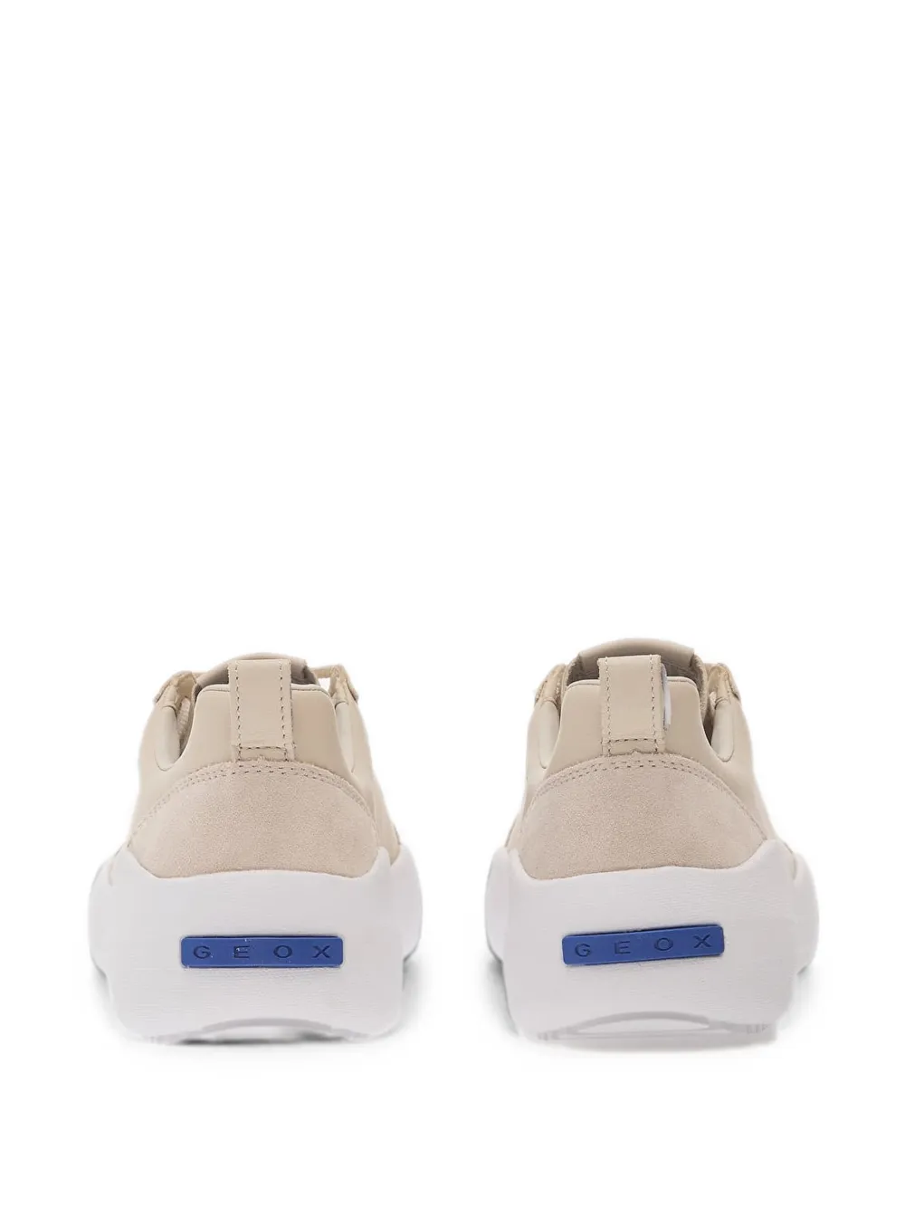 Geox Gxcp-02 sneakers met suède vlakken Beige