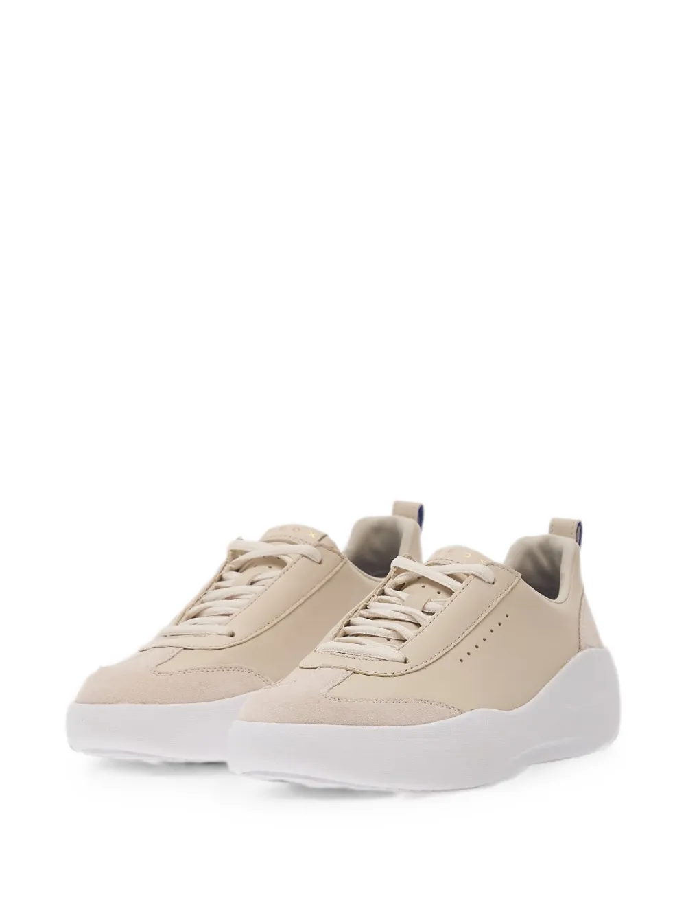 Geox Gxcp-02 sneakers met suède vlakken Beige