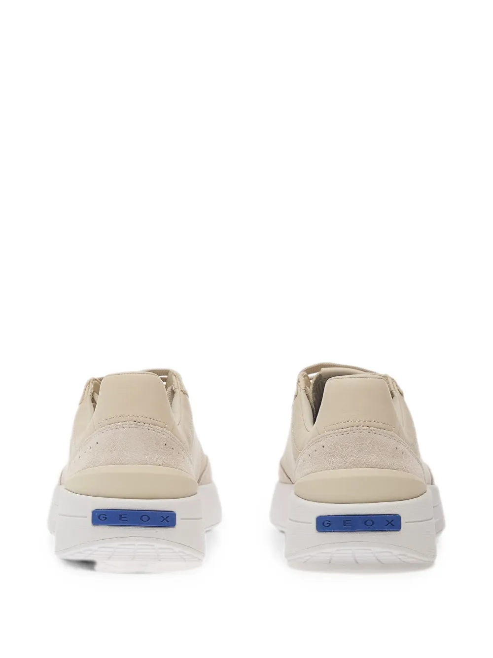 Geox Gxrn-01 sneakers met suède afwerking en vlakken Beige