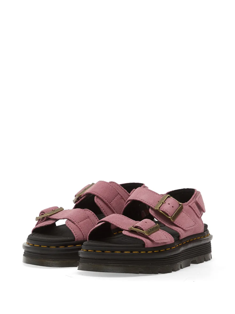 Dr Martens Zebzag buckle-fastening platform sandals Roze