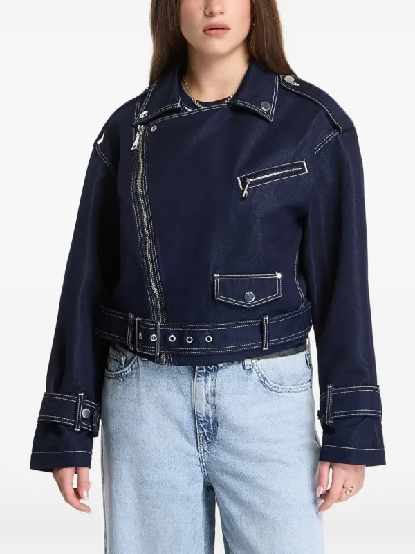 GUESSデニムライダースジャケット - GUESS JEANS⁄OVERSIZE DENIM 