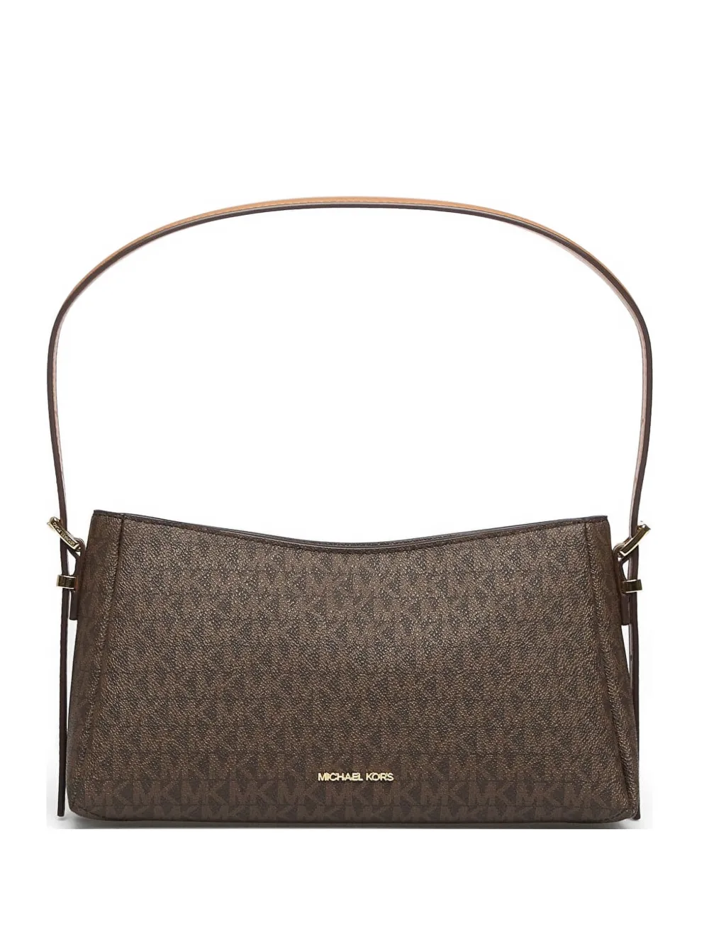 Michael Kors monogram-print logo-plaque tote bag - Marrone