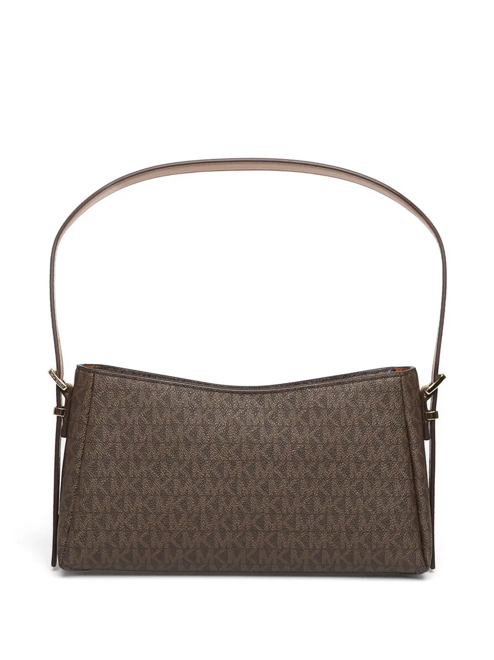 Michael Kors Shopper met logoplakkaat en monogramprint Bruin