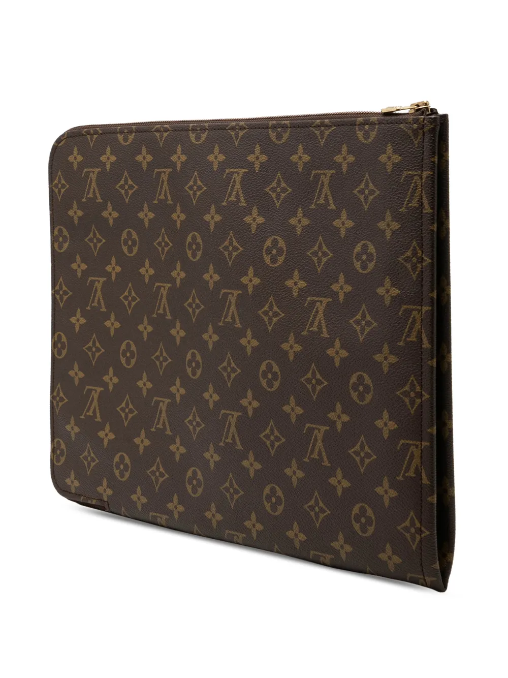 Louis Vuitton Pre-owned Sacoche Poche Documents Portfolio (1986) - Marron 