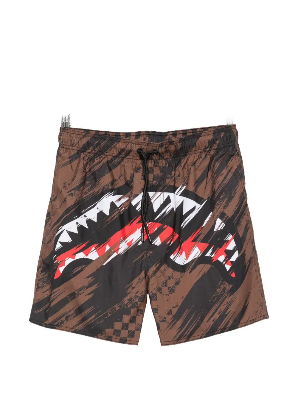 Sprayground Logo-print Drawstring Swim Shorts In Brown