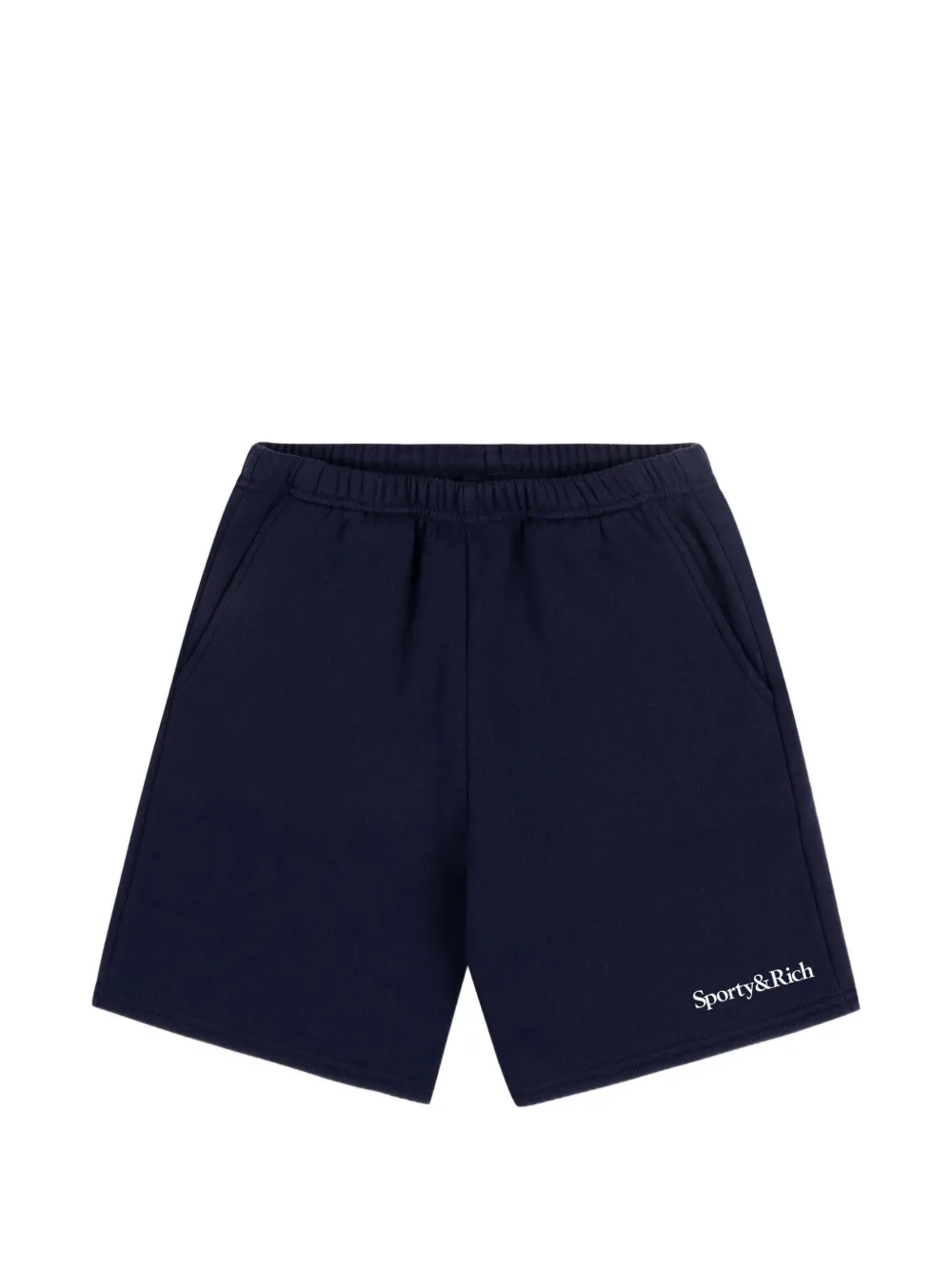 SPORTY & RICH KIDS logo-print elasticated-waist shorts - Blu