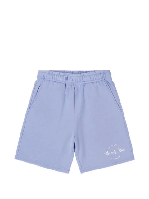 SPORTY & RICH KIDS bermudas con pretina elástica y logo estampado