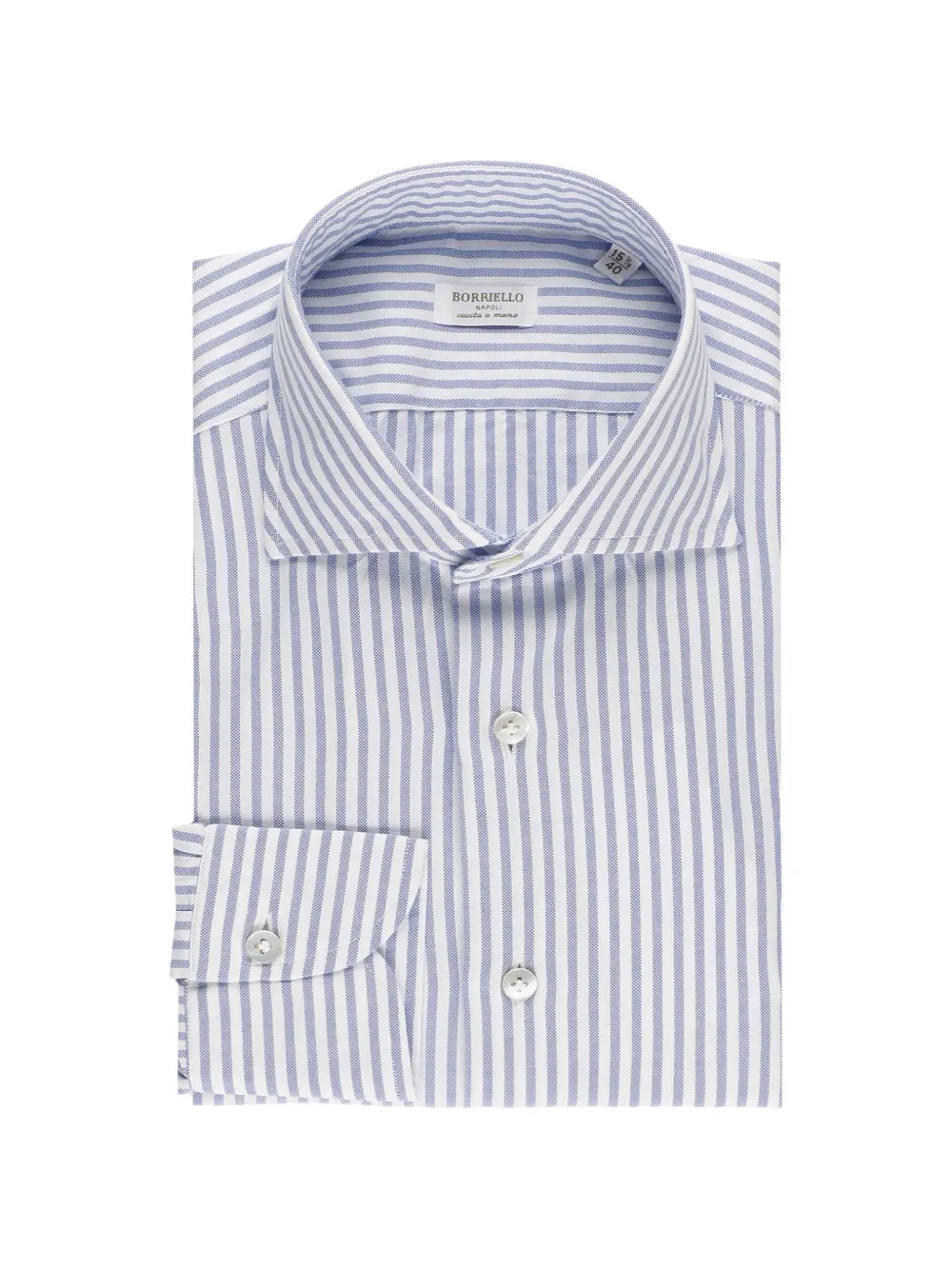 BORRIELLO NAPOLI striped shirt - Bianco