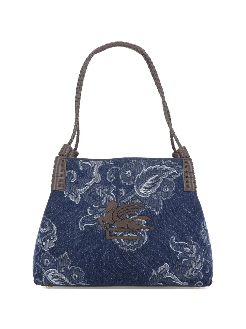 ETRO Pegaso floral-jacquard tote bag - Blu