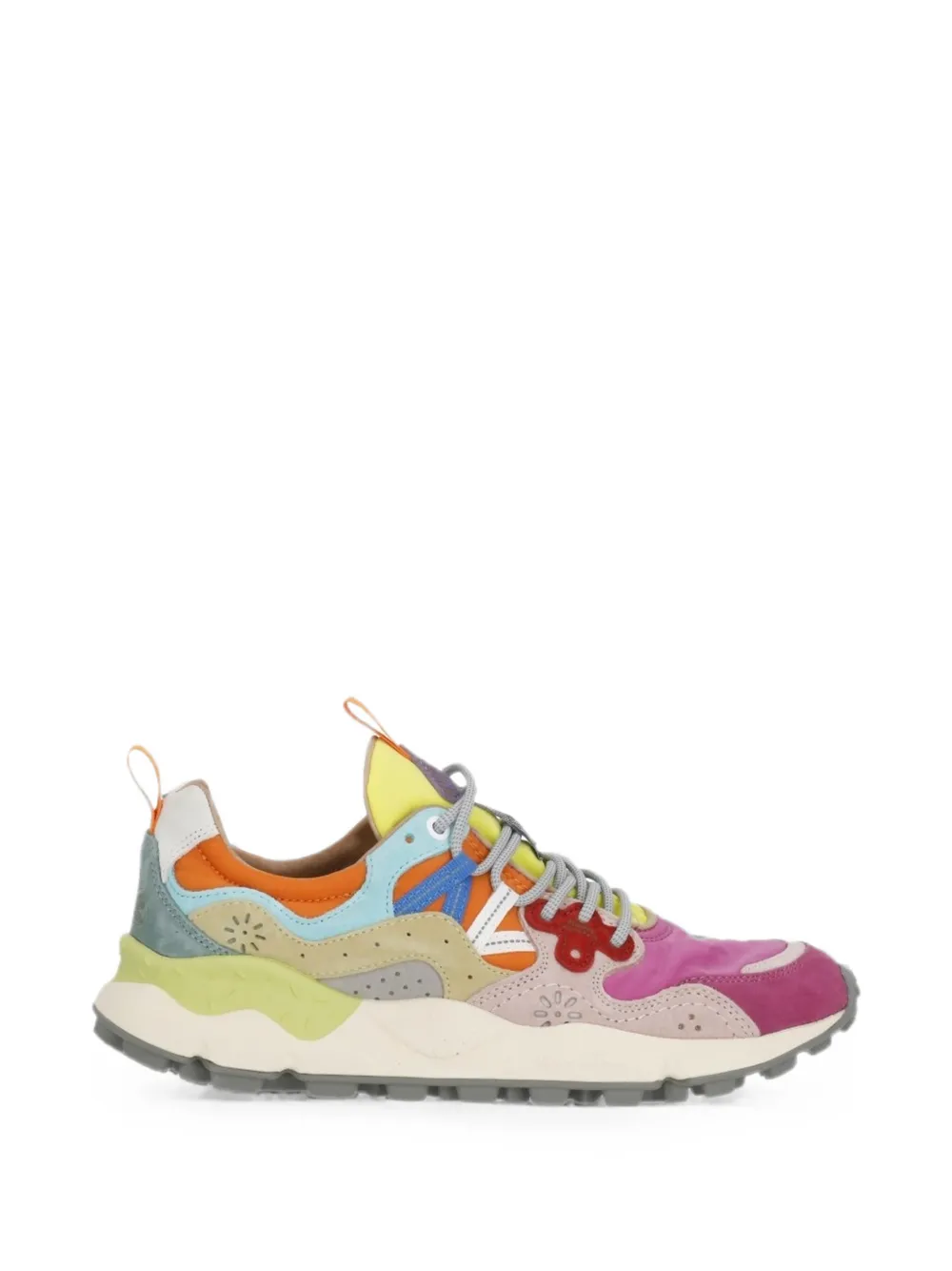 FLOWER MOUNTAIN Yamano floral-print sneakers Roze