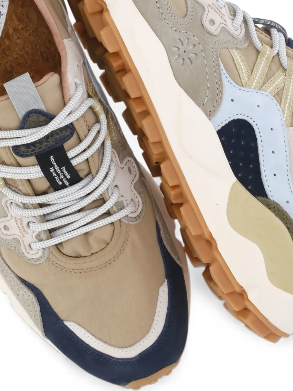 FLOWER MOUNTAIN Yamano 3 paneled sneakers Blauw