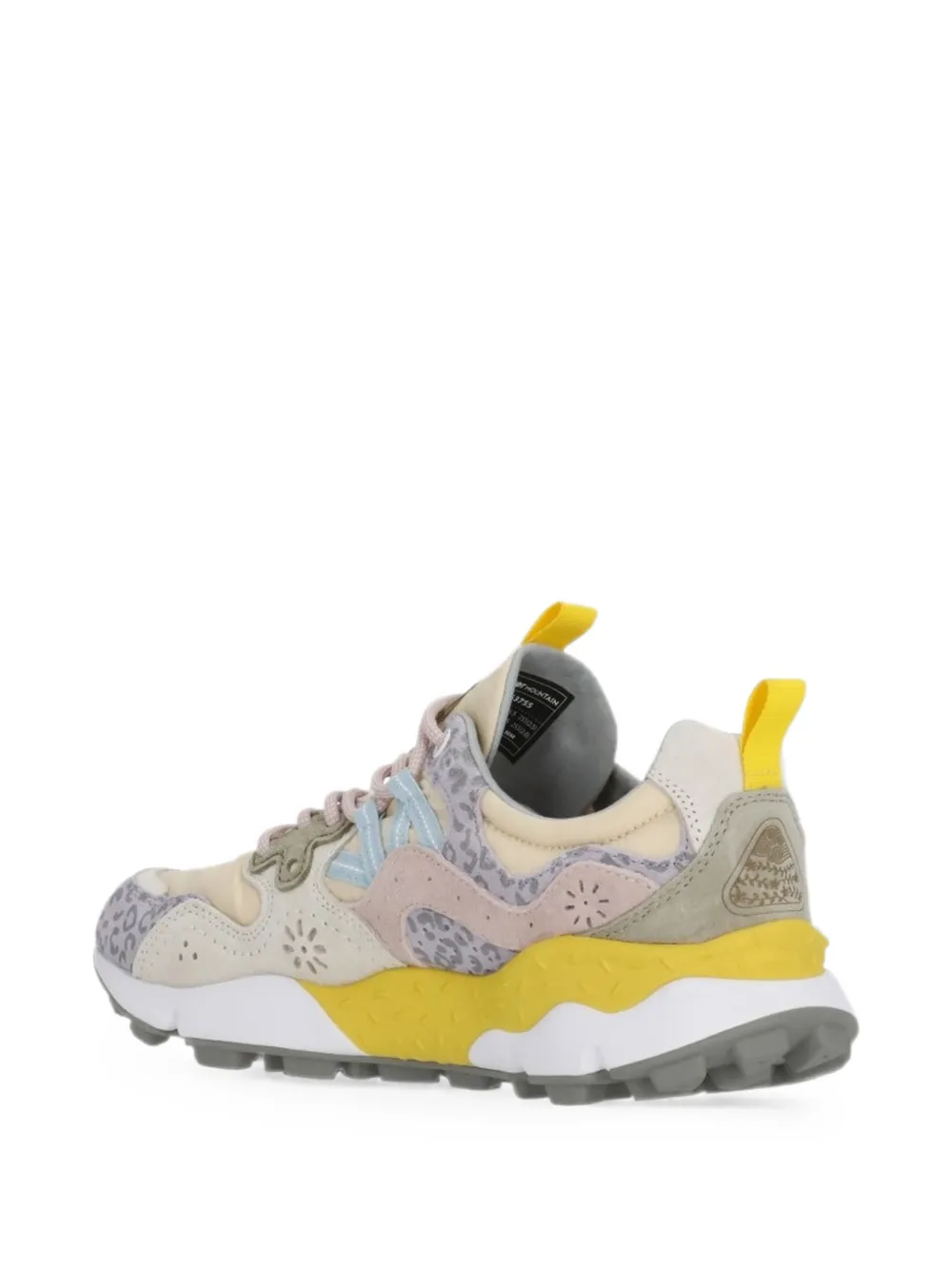 FLOWER MOUNTAIN Yamano leopard-print sneakers Beige
