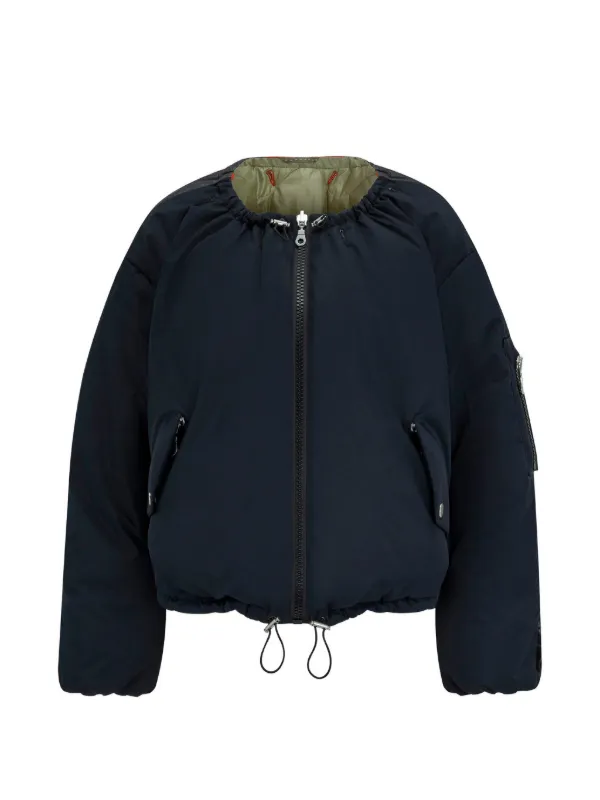 Perfect Moment Reversible Quilted Ski Jacket in Blue