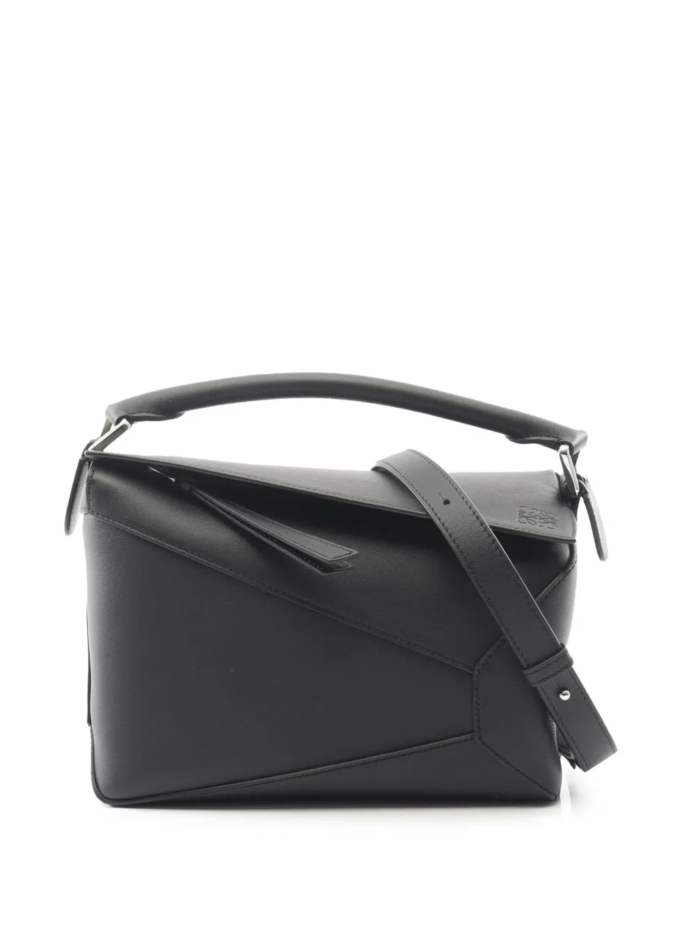 Loewe Pre-Owned 2010-2026 Small Leather Puzzle Bag crossbody bag - Nero
