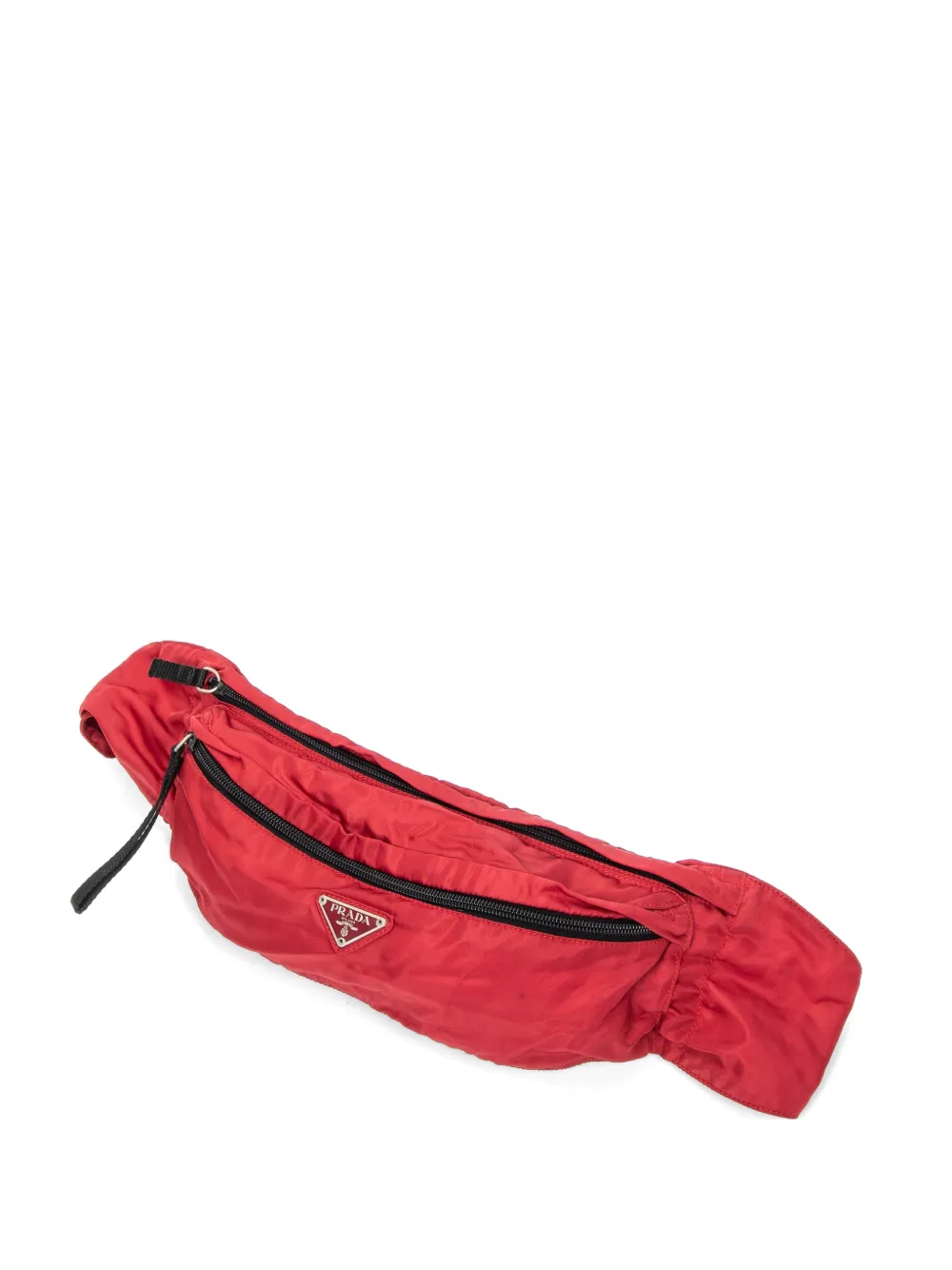 Prada Pre-Owned logo-plaque belt bag - Rosso