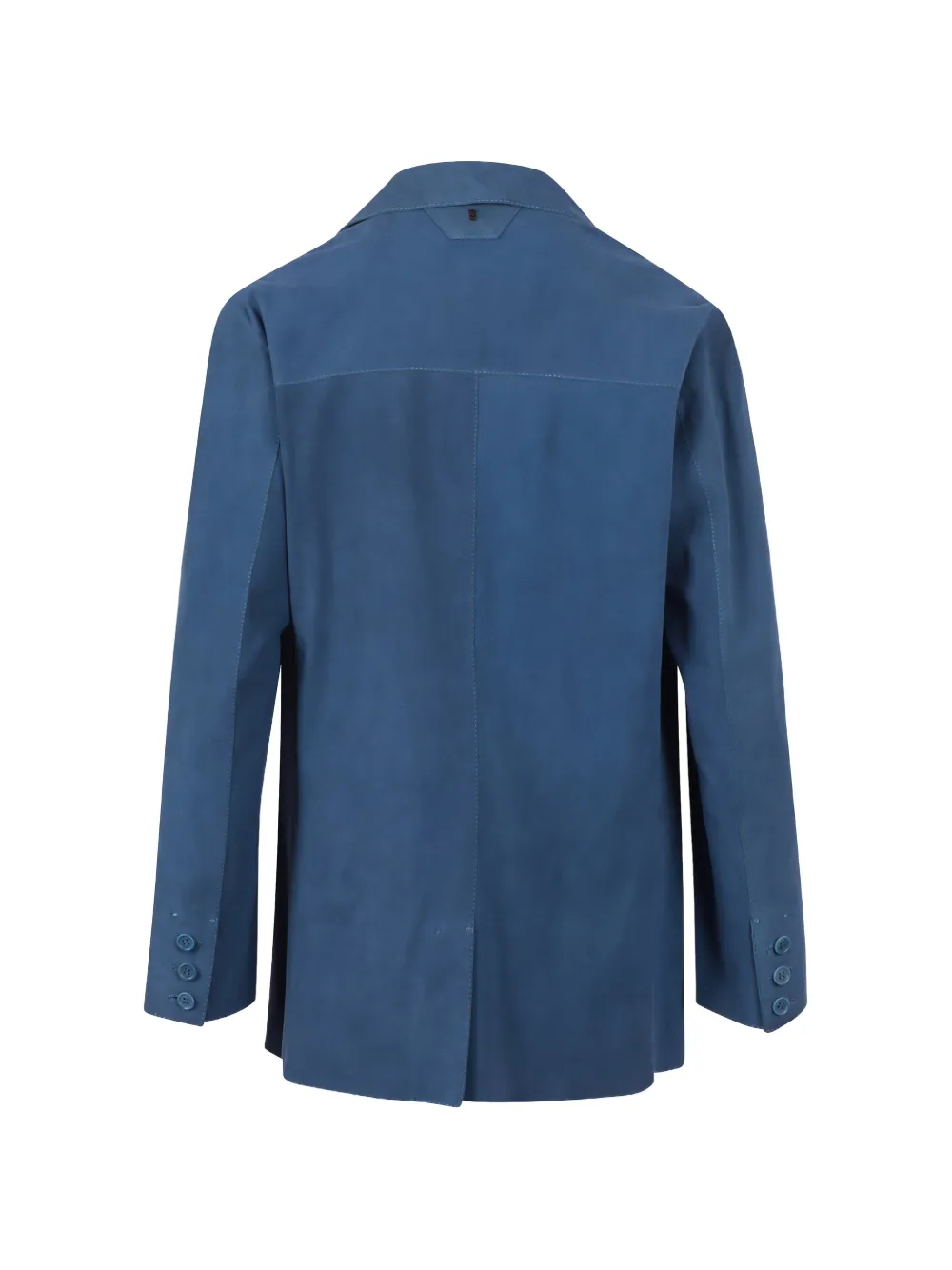 Salvatore Santoro Leren jack Blauw