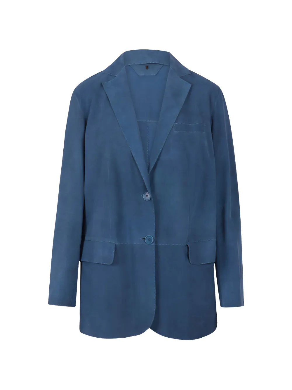 Salvatore Santoro button-up leather jacket - Blu