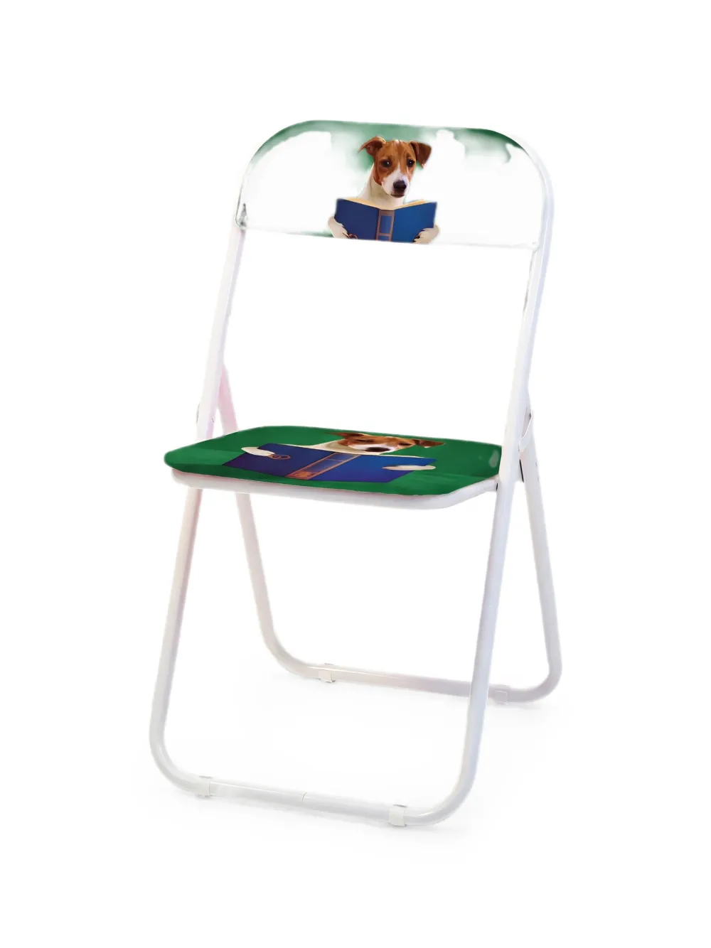 Seletti Toiletpaper Nerdy Dog folding chair - Weiß