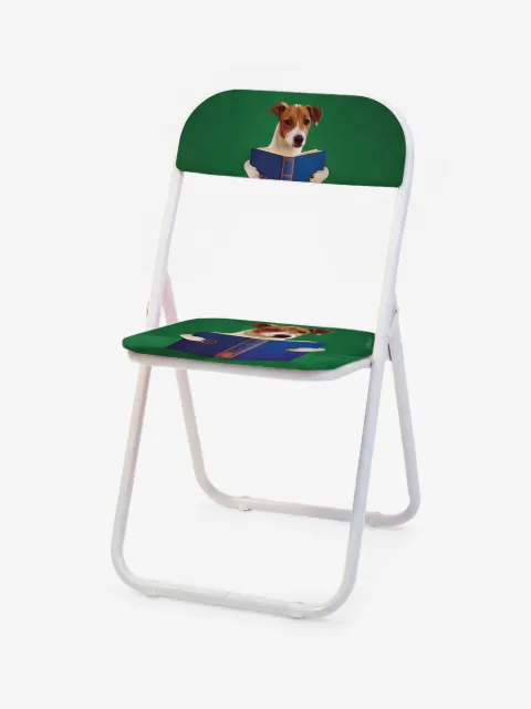 Seletti Toiletpaper Nerdy Dog folding chair