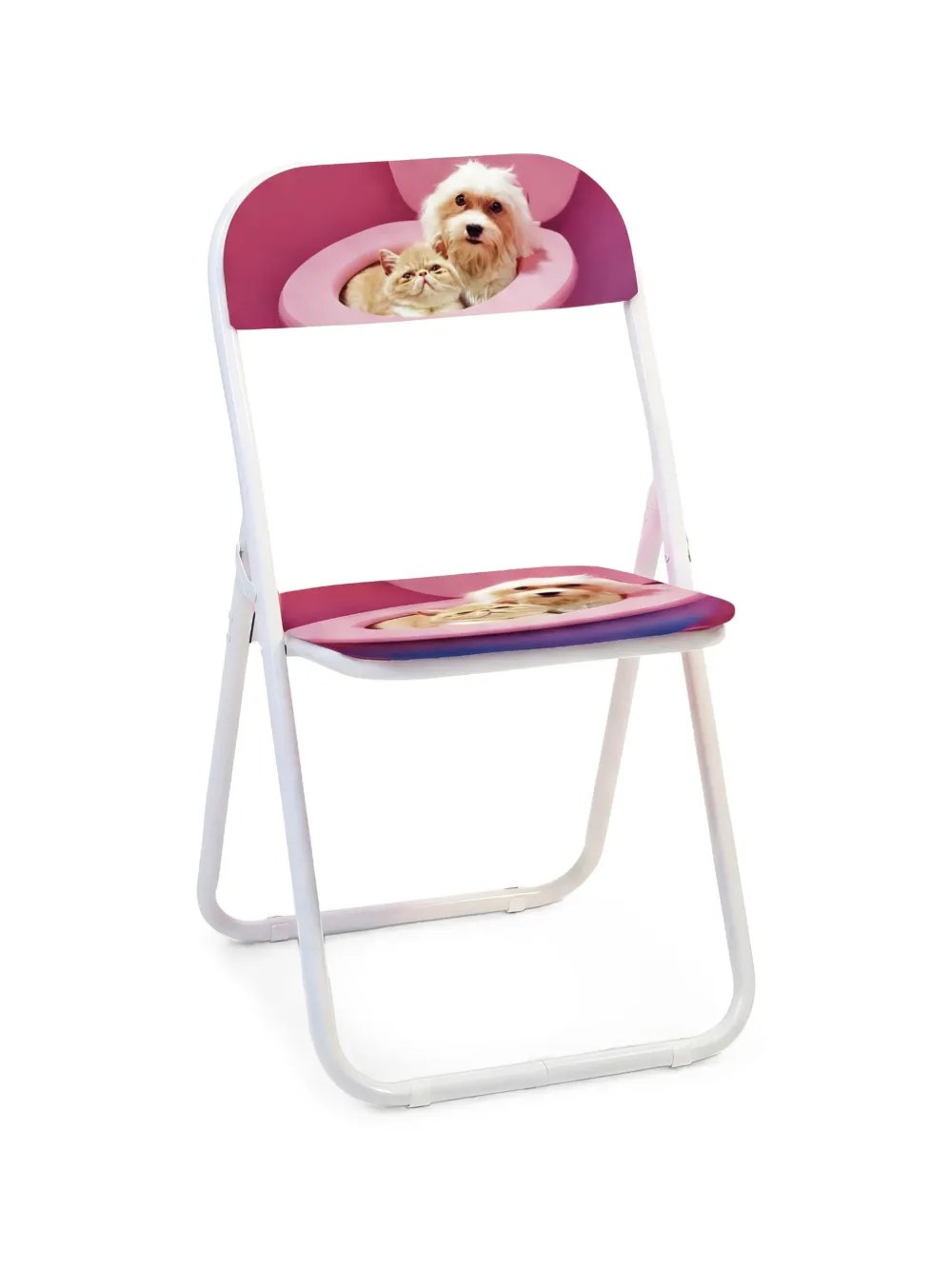 Seletti Toiletpaper Home Bff folding chair - Bianco