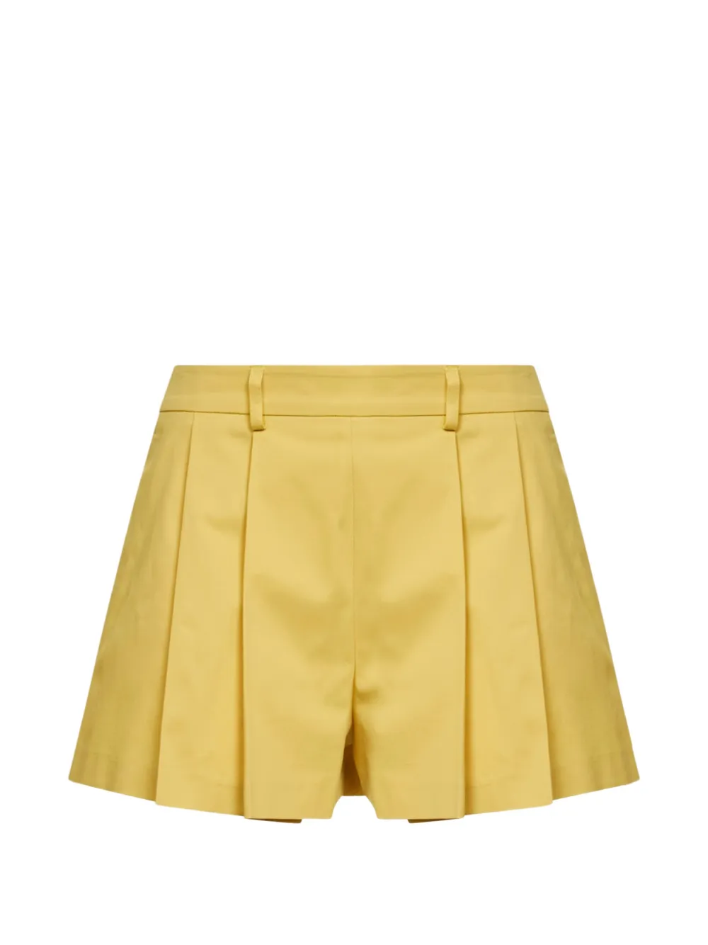 Blanca Vita pleated-motif shorts - Giallo