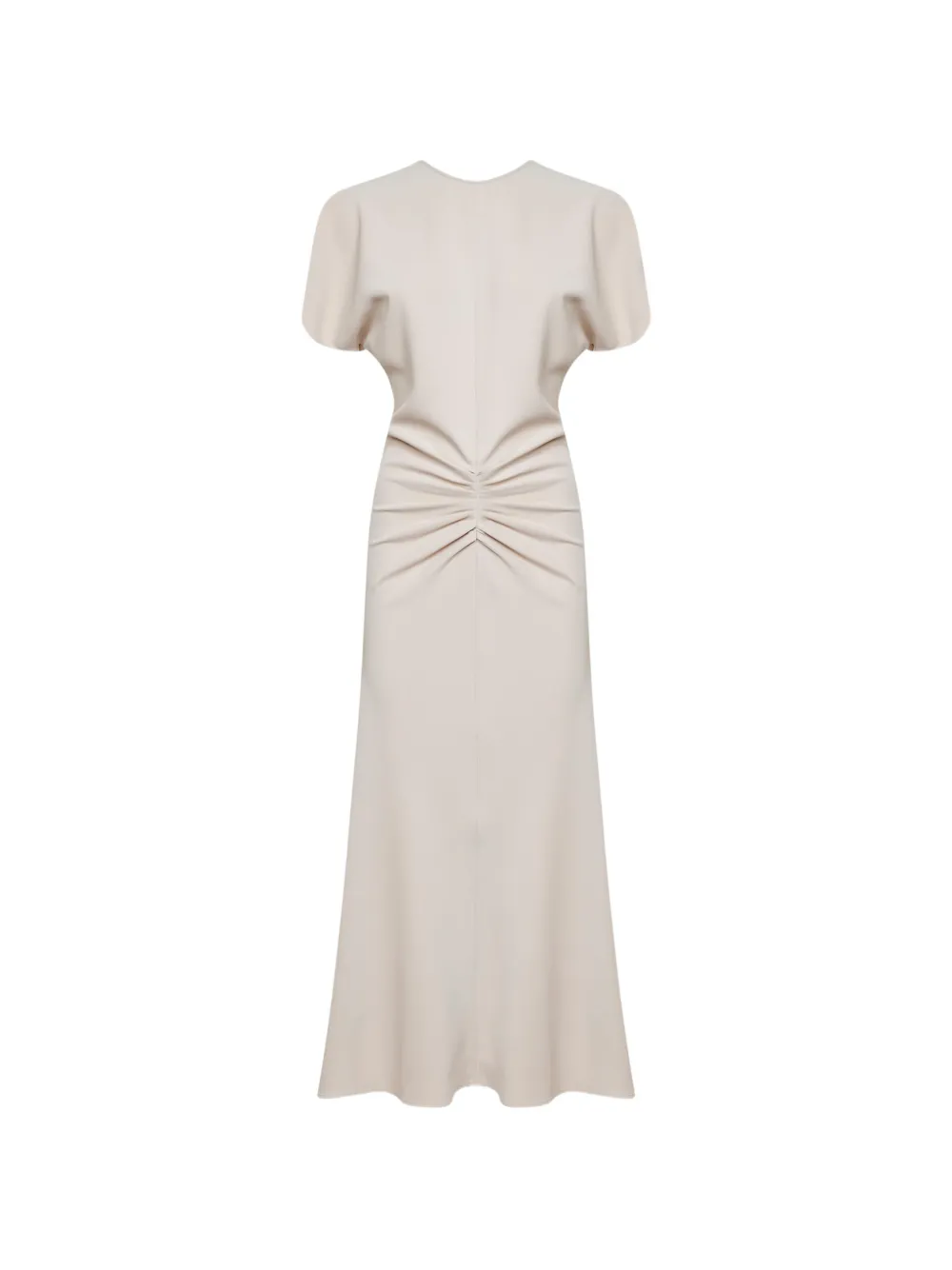 Blanca Vita Arteta gathered-detail midi dress - Toni neutri