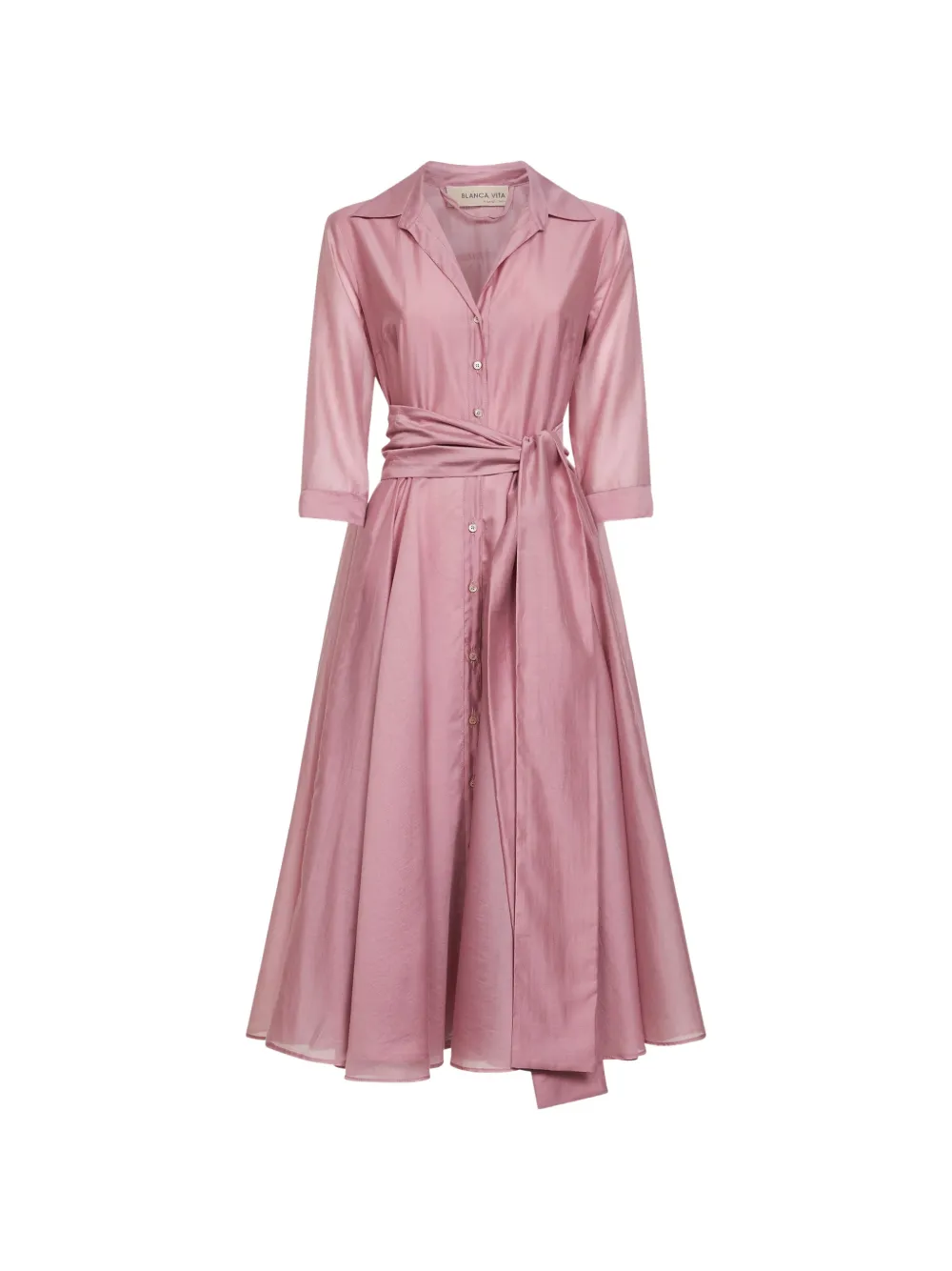 Blanca Vita Alaky belted midi dress - Rosa