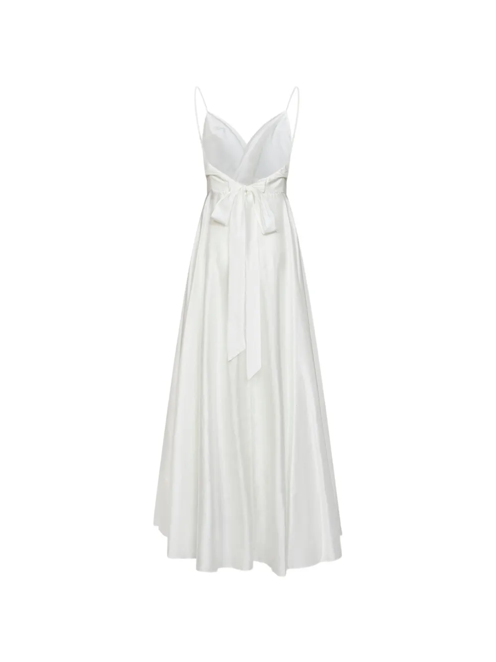 Blanca Vita Maxi-jurk met wikkel-design aan de voorzijde Wit
