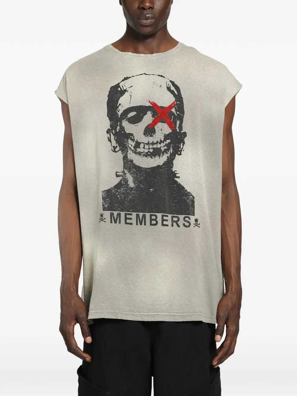 MASSIMO SABBADIN Franky graphic-print tank top - Toni neutri