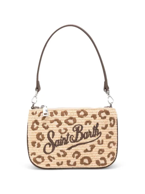 MC2 Saint Barth mini leopard-print clutch bag
