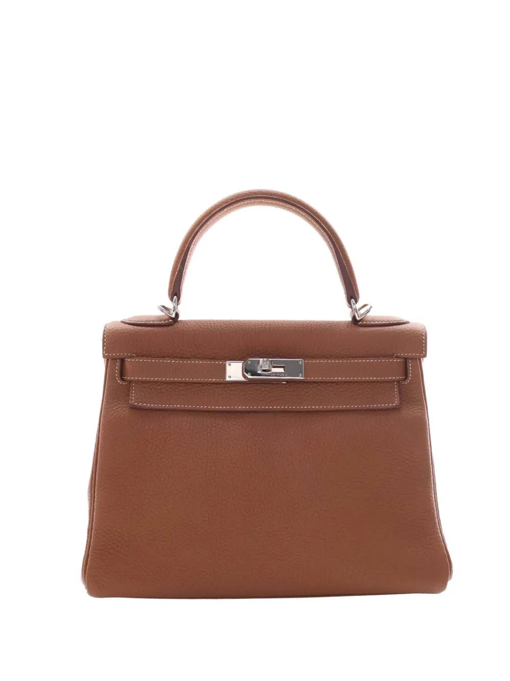 Hermès Pre-Owned 2008 Togo Kelly II Retourne 28 satchel - Marrone
