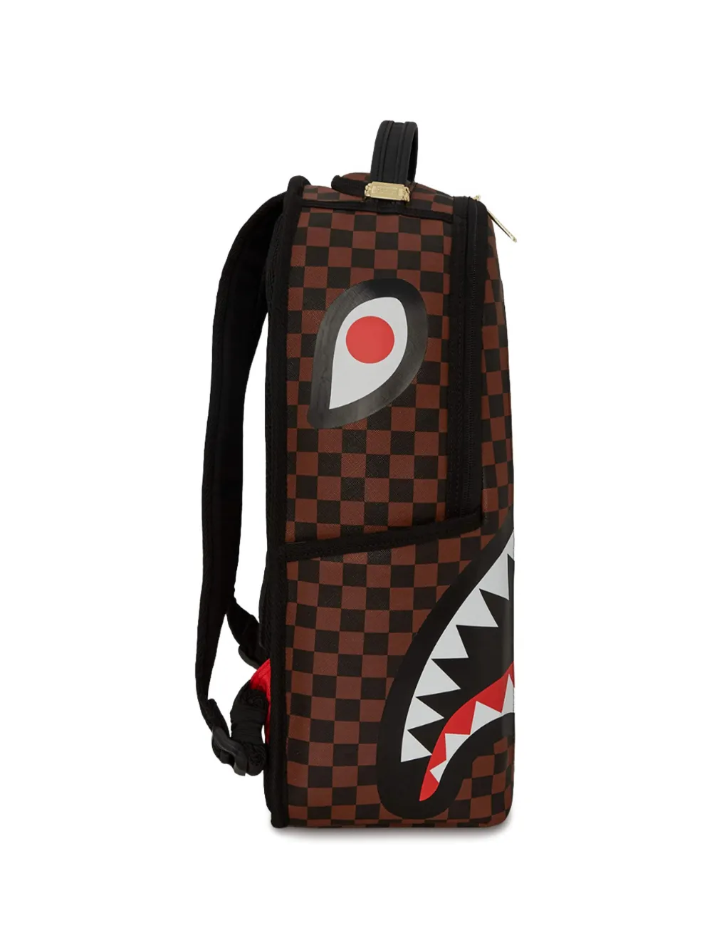  Sprayground Kid Zaino Shark A Quadri - Marrone 