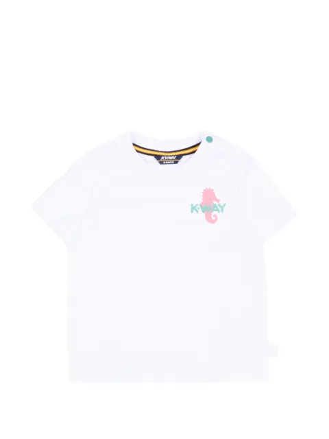 K Way Kids Pete seahorse-print T-shirt